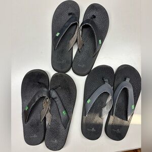 Sanuk yoga mat flip flop sandal lot